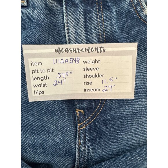 Vintage Zara Size 0 High-Waisted Blue Denim Jeans - Picture 4 of 11